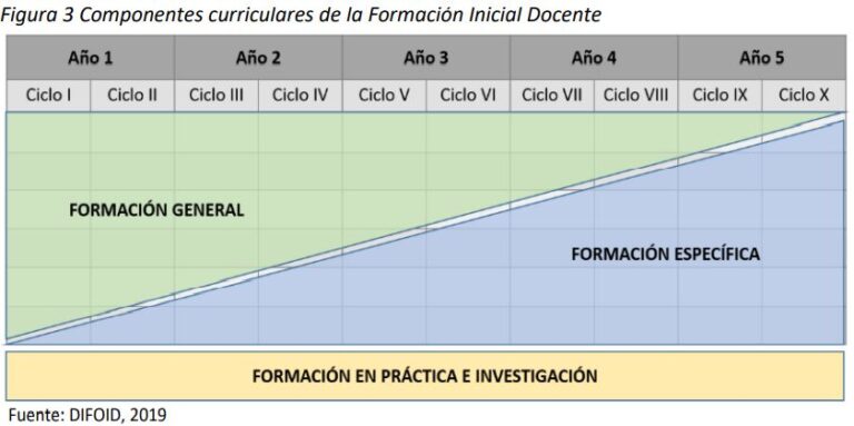 Componentes curriculares de la Formación Inicial Docente — DIFOID, 2019